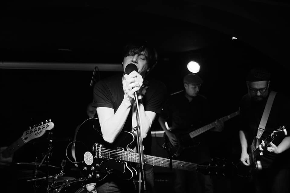 Band photo, About Blake playing live at Junction Bar Berlin